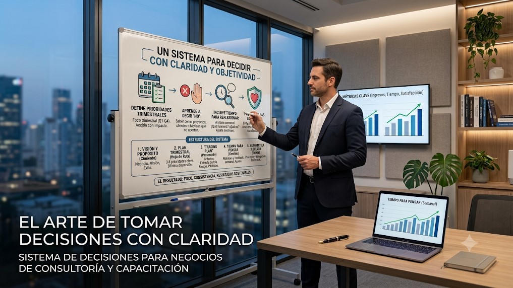 El Arte de tomar decisiones con Claridad. Descubre un Sistema que transformará tu Negocio de Consultoría y Capacitación